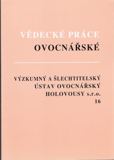 Vědecké práce ovocnářské, č.16